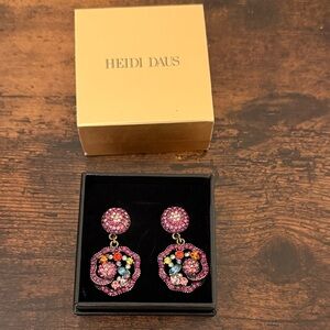 Heidi Daus Vibrant Crystal Earrings omega